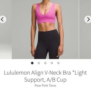 Lululemon Align V-neck bra size 10 NWT